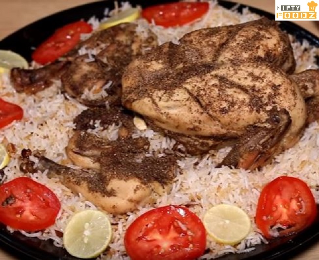 Balochi Chicken Sajji With Rice-niftyfoodz