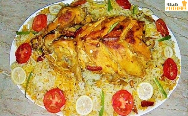 Balochi Chicken Sajji With Rice-niftyfoodz