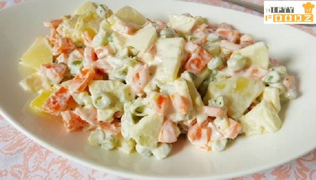 Restaurant Style Russian Salad-niftyfoodz