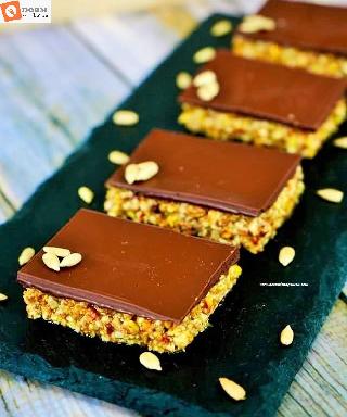 No Bake Nuts and Chocolate Bars
