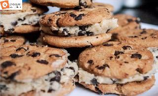 Dorm Room Cookie Dough Sandwich Cookies