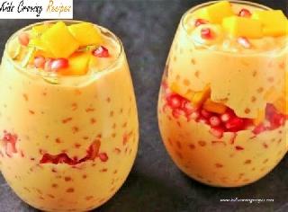 Kids Recipe of Sabudana Mango Pudding