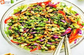 Dorm Room Thai Salad With Peanut Dressing