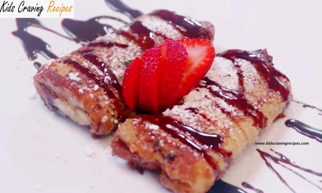 Banana Nutella French Toast Rolls for kids